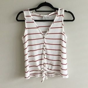 Striped Woven Tank Top